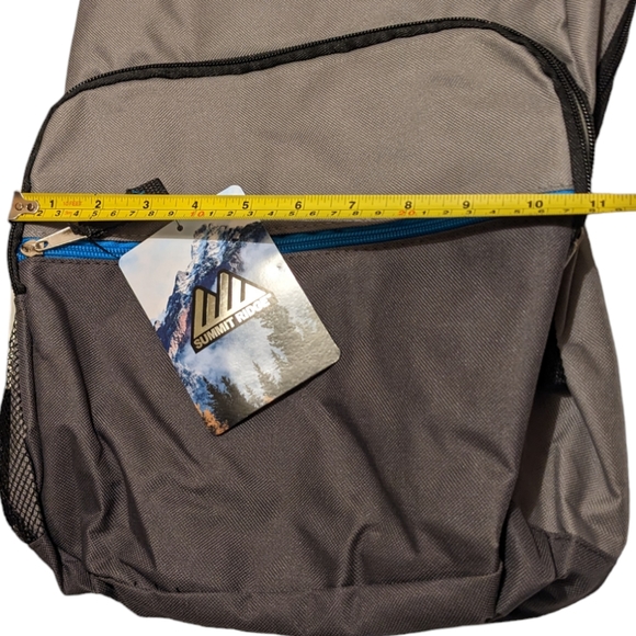 Summit Ridge NWT Blue Black & Gray Unisex Backpack - Picture 13 of 13